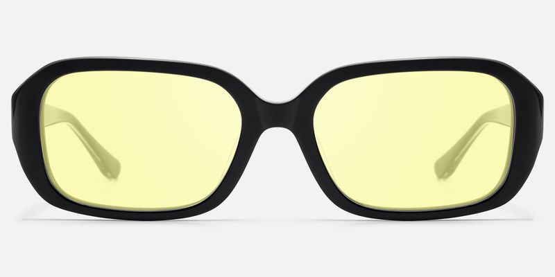 Mies - Yellow Tinted Glasses with Exposed Hardware by Vooglam