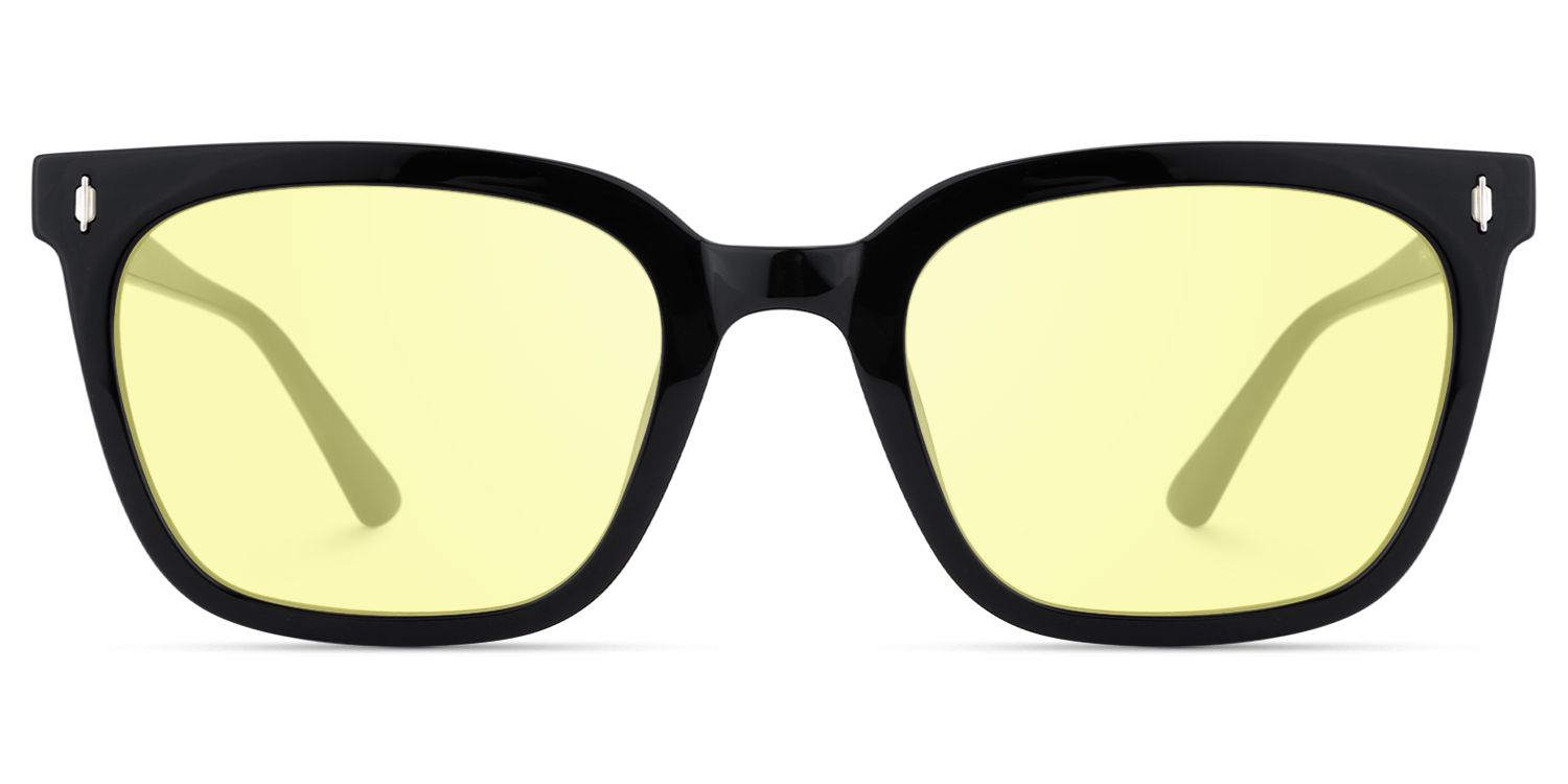 Cosmo - Rectangle Black Sunglasses by Vooglam Product Details 1