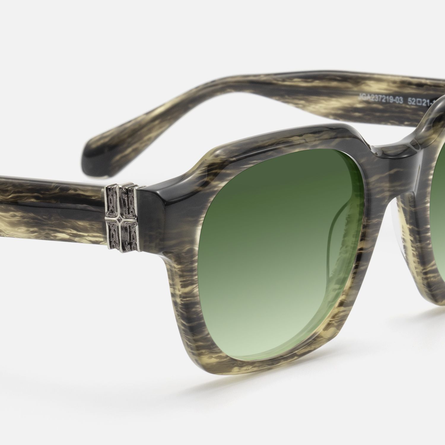 Vernon - Brown Horn Blue Gradient Green Shades by Vooglam - Design Details
