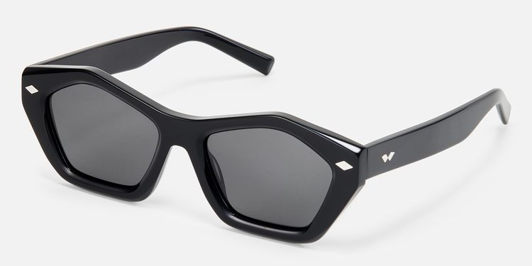 Chiclyn - Geometric Black Sunglasses by Vooglam