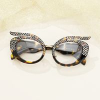 Christine - Geometric Tortoise Eyeglasses | Vooglam On Model