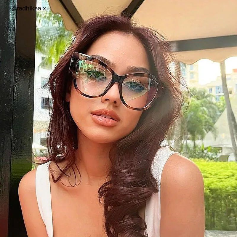 Elektra - Cat Eye Tortoise Eyeglasses - 8