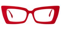 Sarah - Rectangle Red Eyeglasses Rectangle Red Eyeglasses Rectangle Red Eyeglasses Rectangle Red Eye