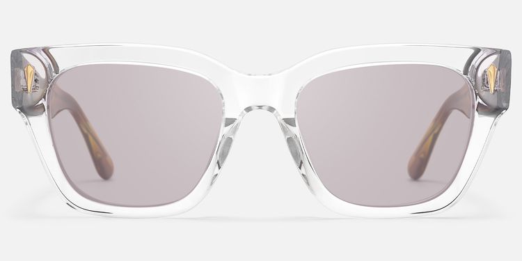 Asante - Crystal Brown Tinted Sunglasses by Vooglam