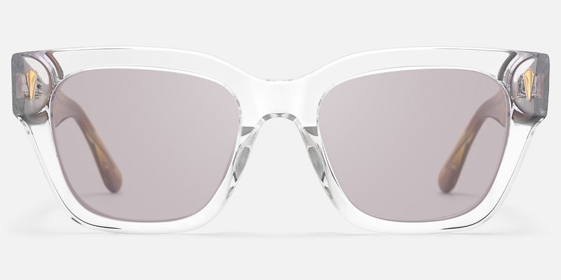 Asante - Crystal Brown Tinted Sunglasses by Vooglam