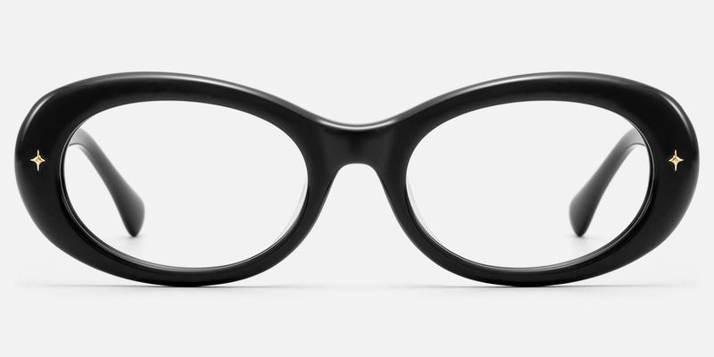 Vexa- Black Chunky Zebra Print Glasses by Vooglam