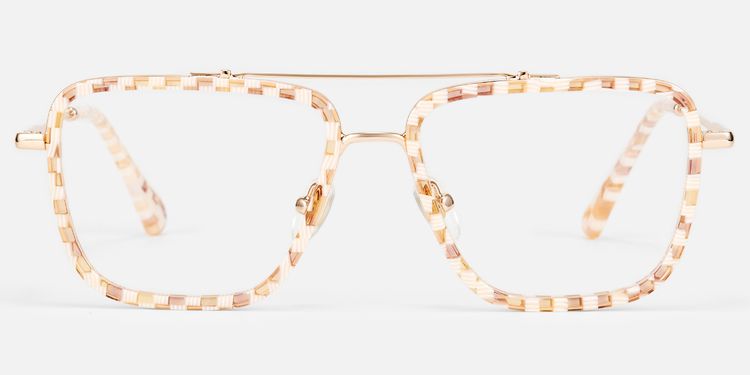 Isla - Aviator Pattern Eyeglasses by Vooglam