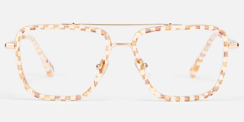 Isla - Aviator Pattern Eyeglasses by Vooglam