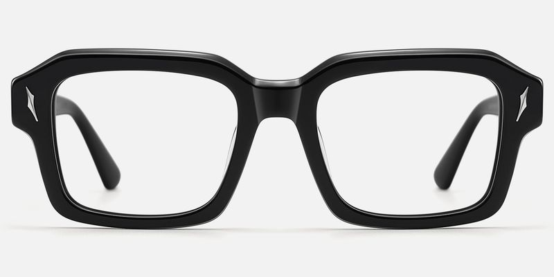 Blindspot - Safety Pin Square Black Glasses | Vooglam