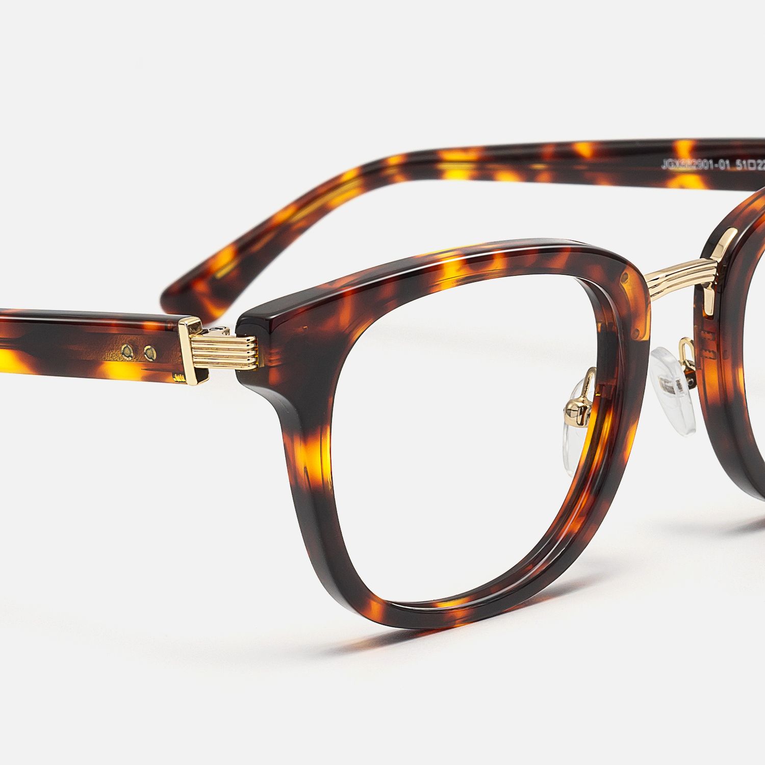 Silenzio - Square Tortoise Eyeglasses by Vooglam - Design Details