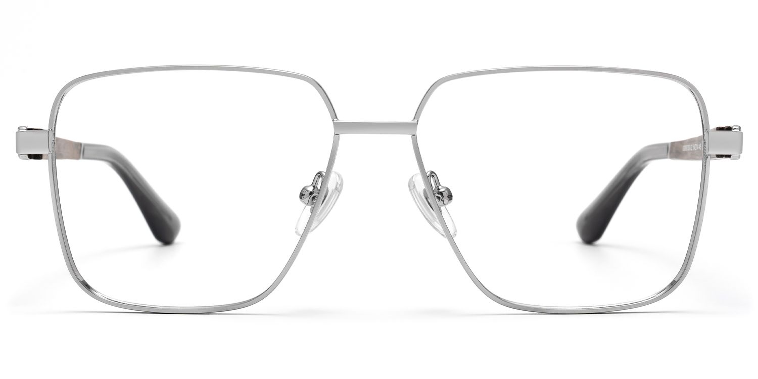 Griot - Square Silver Eyeglasses by Vooglam Product Details 1