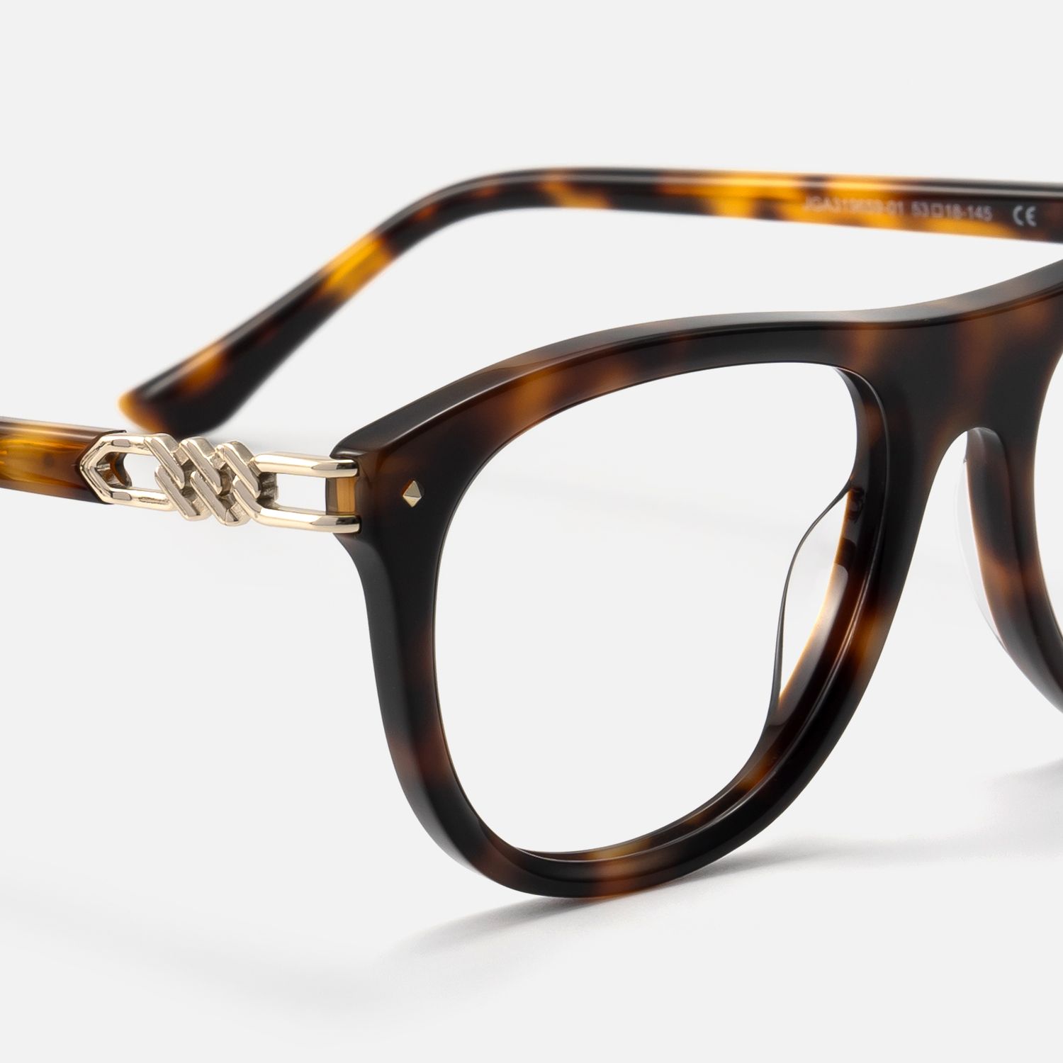 O'Keeffe - Retro Aviator Tortoise Eyeglasses by Vooglam - Design Details