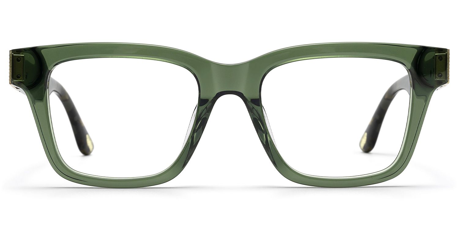 Legacy - Rectangle Green Eyeglasses by Vooglam Product Details 1