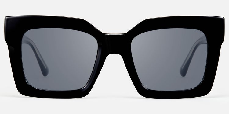 Pacheco - Oversized Black Square Sunglasses by Vooglam
