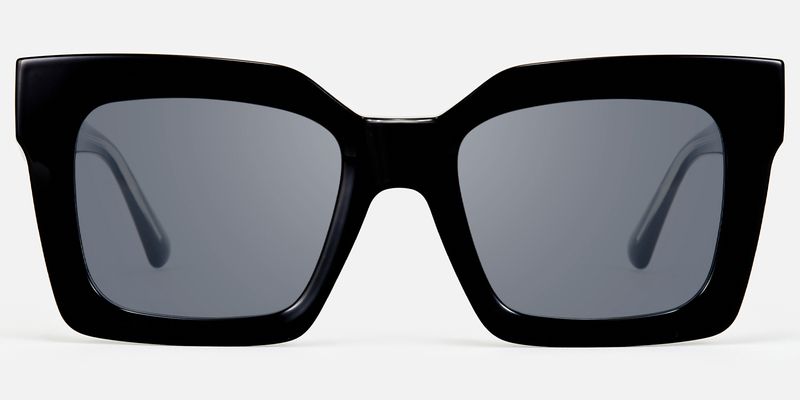 Pacheco - Oversized Black Square Sunglasses by Vooglam