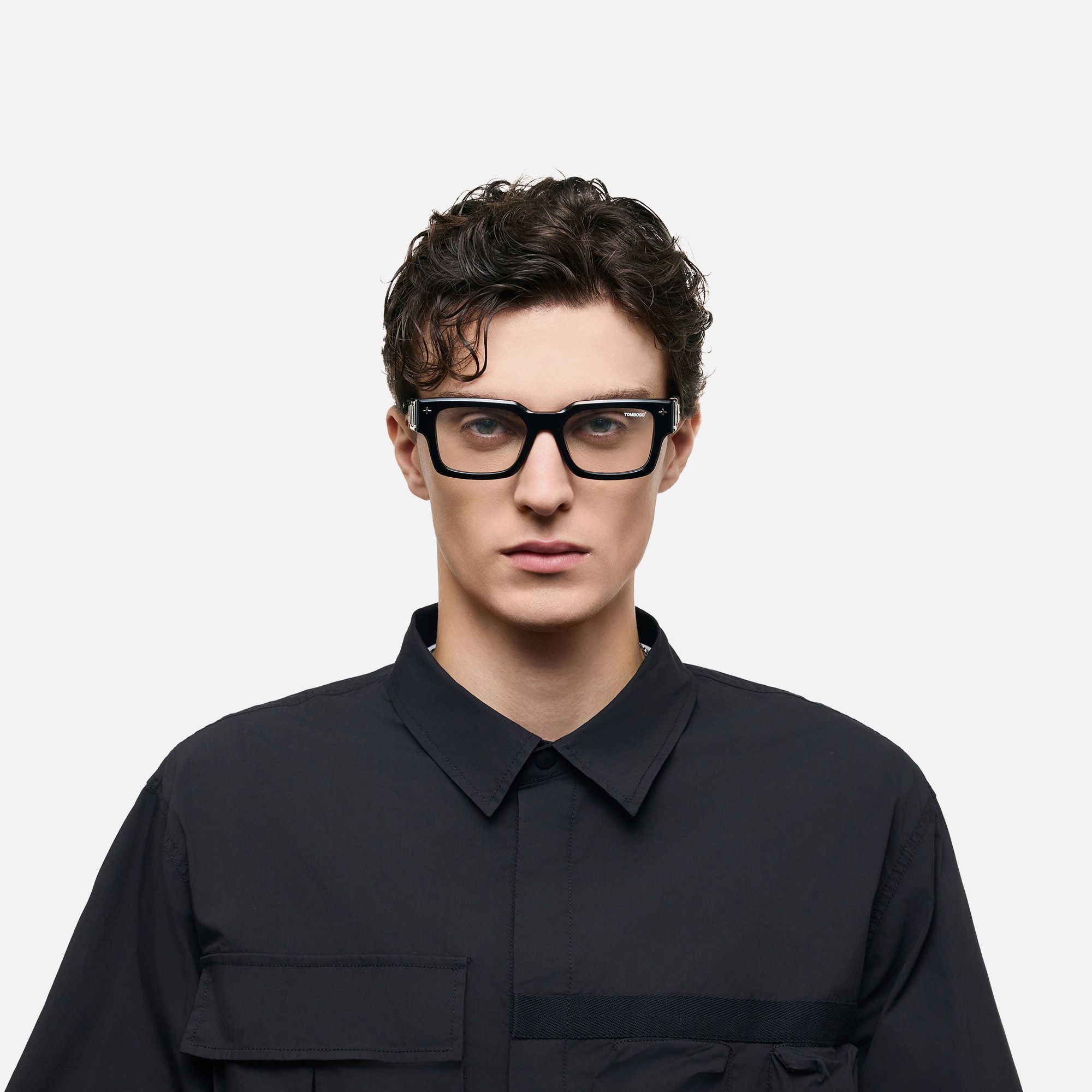 The Programmer - Chunky Black USB Glasses by Vooglam - Lifestyle Look