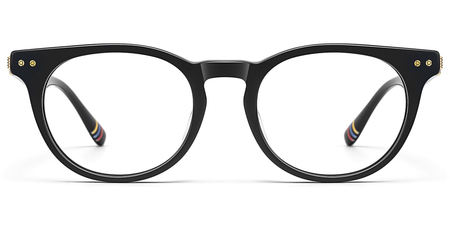 Vintel - Rectangle Black Eyeglasses by Vooglam Product Details 1