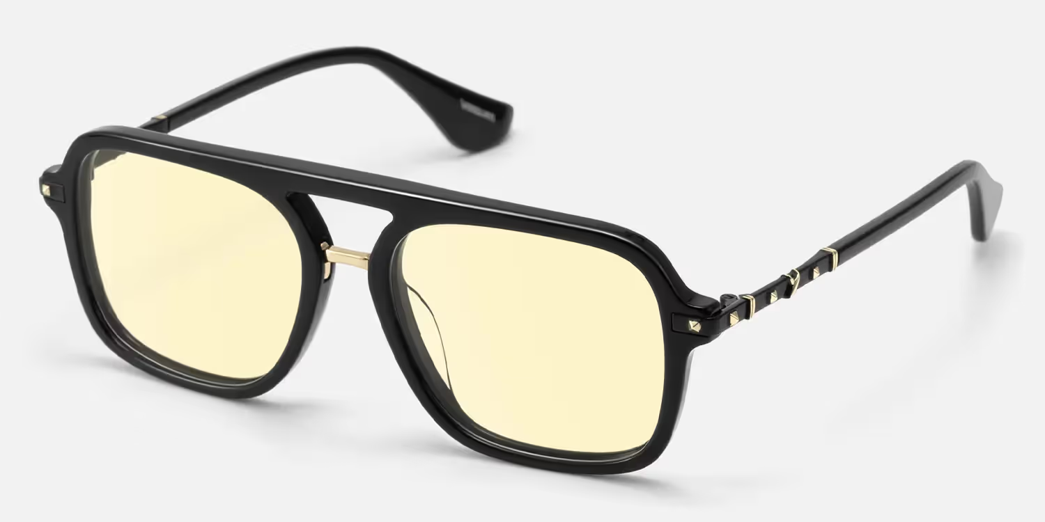Lizzy - Geometric Gold Eyeglasses product detail 2
