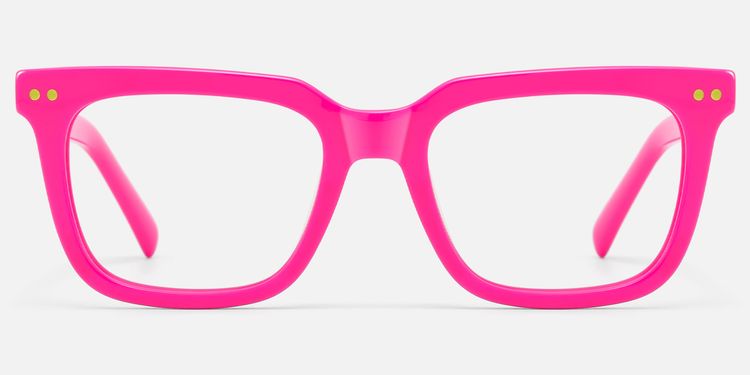 Remix - Chic Rectangle Pink Eyeglasses by Vooglam