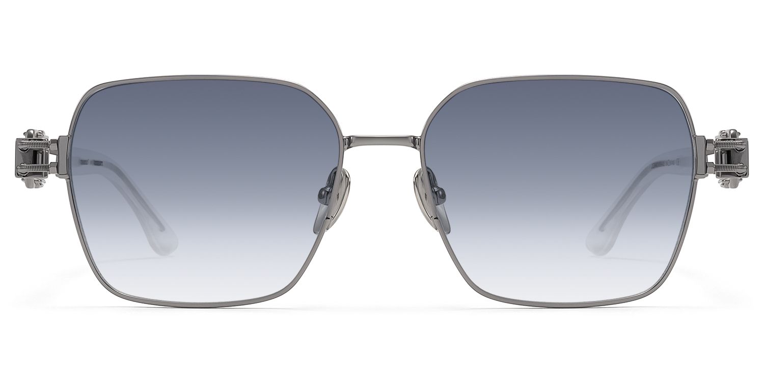 The Architect - Gunmetal Gradient Gray Sunglasses by Vooglam Product Details 1