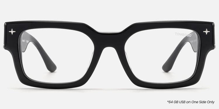 The Programmer - Chunky Black USB Glasses by Vooglam