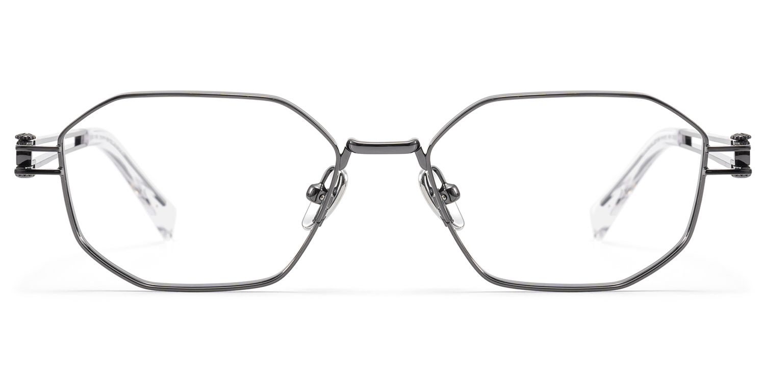 Loos - Daily Gunmetal Double Wire Temple Glasses by Vooglam Product Details 1