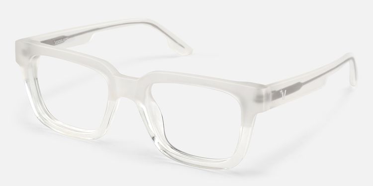 Strobe - Rectangle Transparent Eyeglasses by Vooglam