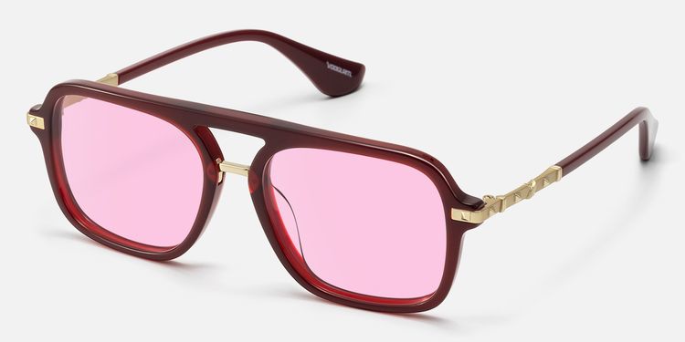 Marfa - Red Square Aviator Sunglasses by Vooglam