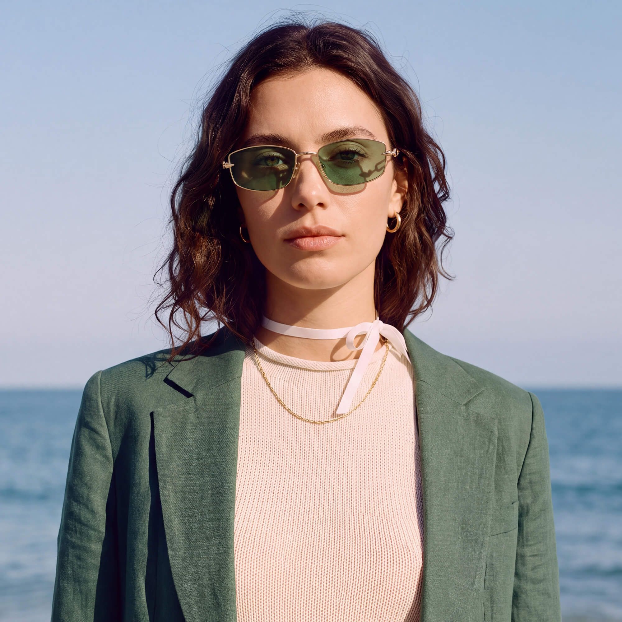 Brand Story: Behind the design of Bladework - Dark Green Tint Narrow Sunglasses by Vooglam