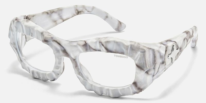 The Geologist - White Marble Rock Glasses by Vooglam