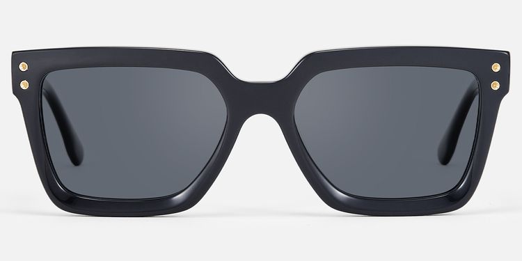 Cavalier - Rectangle Grey Sunglasses by Vooglam