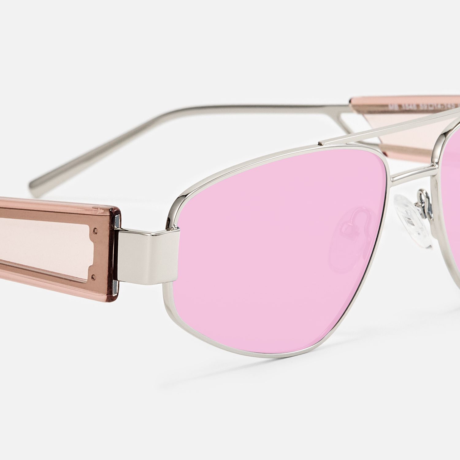 Orbit - Aviator Silver Sunglasses by Vooglam - Design Details