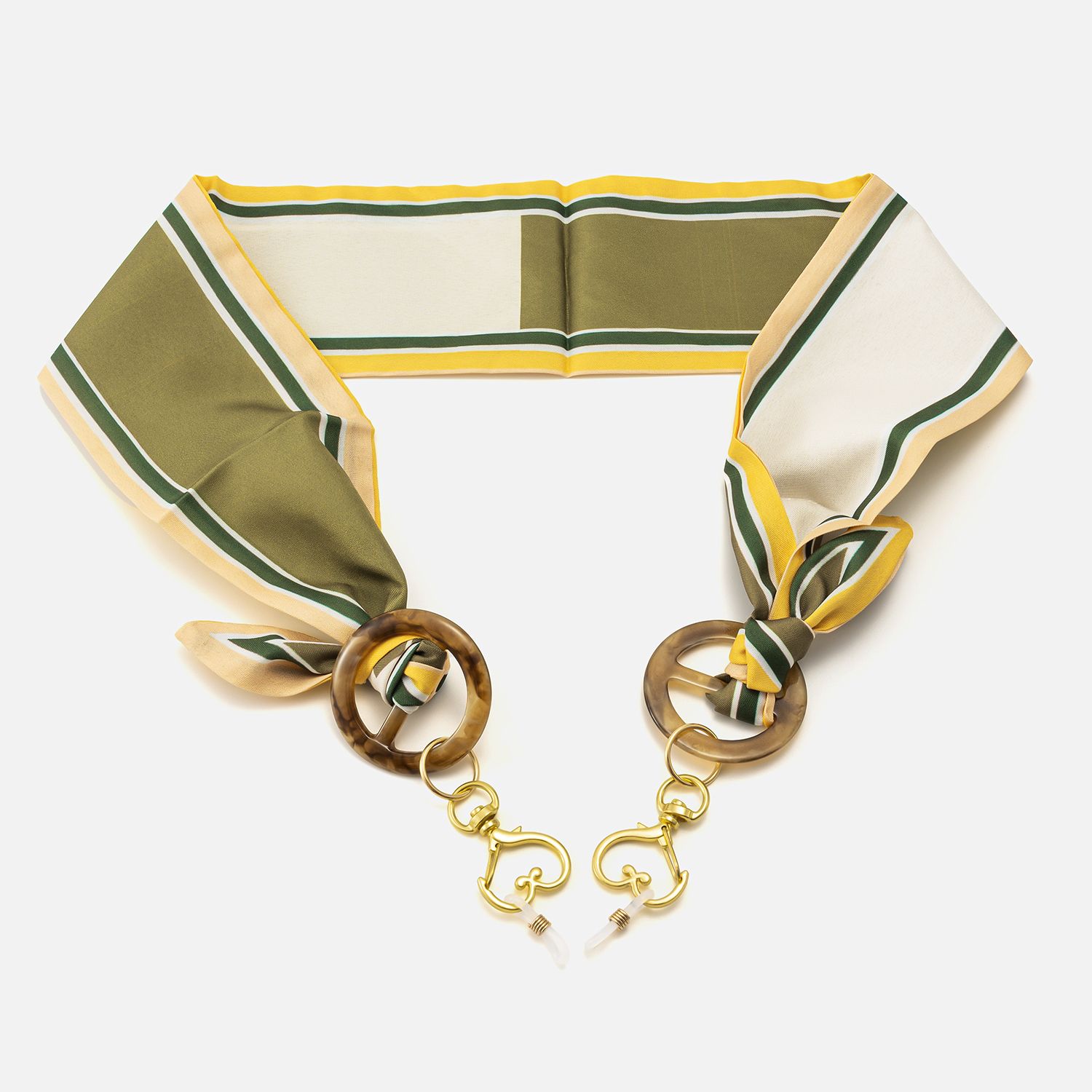 Riveria - Designer Tortoise Eyewear Chain by Vooglam - Angle View