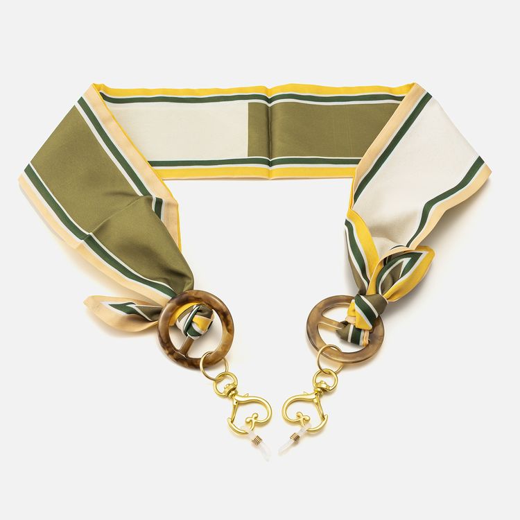 Riveria - Designer Tortoise Eyewear Chain by Vooglam