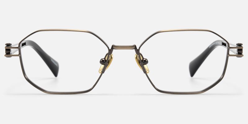 Loos - Geometric Gold Eyeglasses