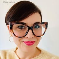 Elektra - Cat Eye Tortoise Eyeglasses - 11