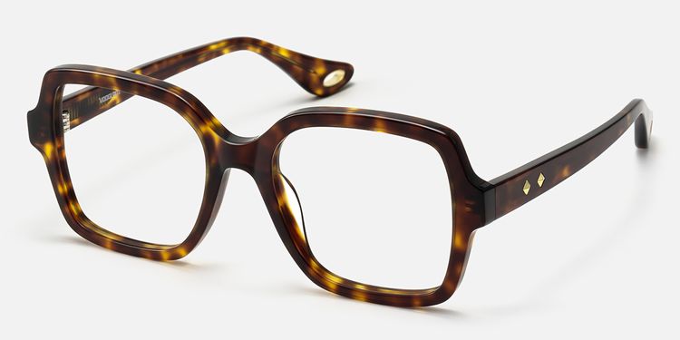 Meridian - Oversized Boho Square Tortoise Glasses by Vooglam