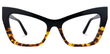 Bader - Cat Eye Black/Tortoise Eyeglasses