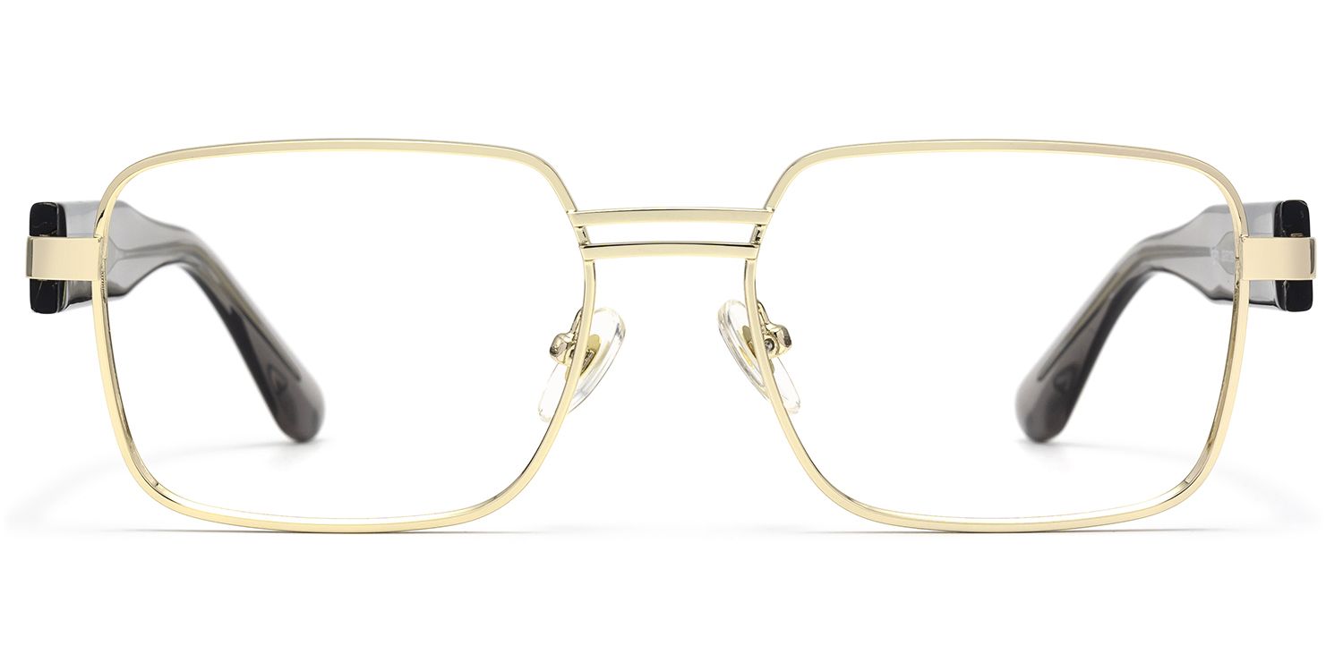 Ubuntu - Rectangle Gold Eyeglasses by Vooglam Product Details 1