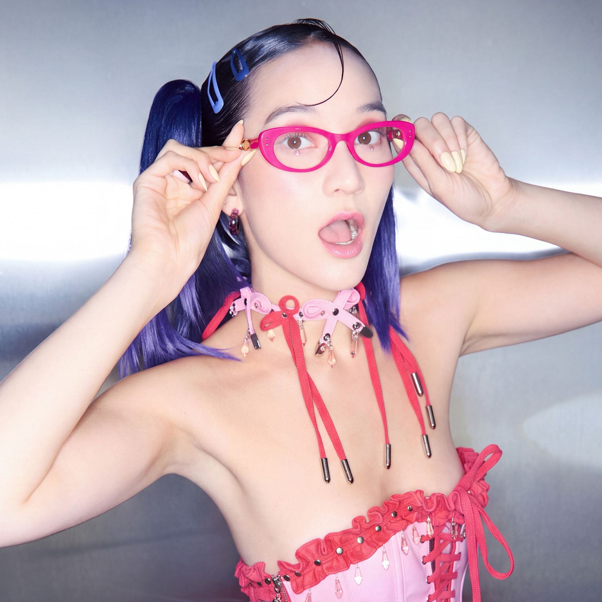 Brand Story: Behind the design of Ginza - Blue Tinted Acetate Narrow Cat Eye Shades by Vooglam