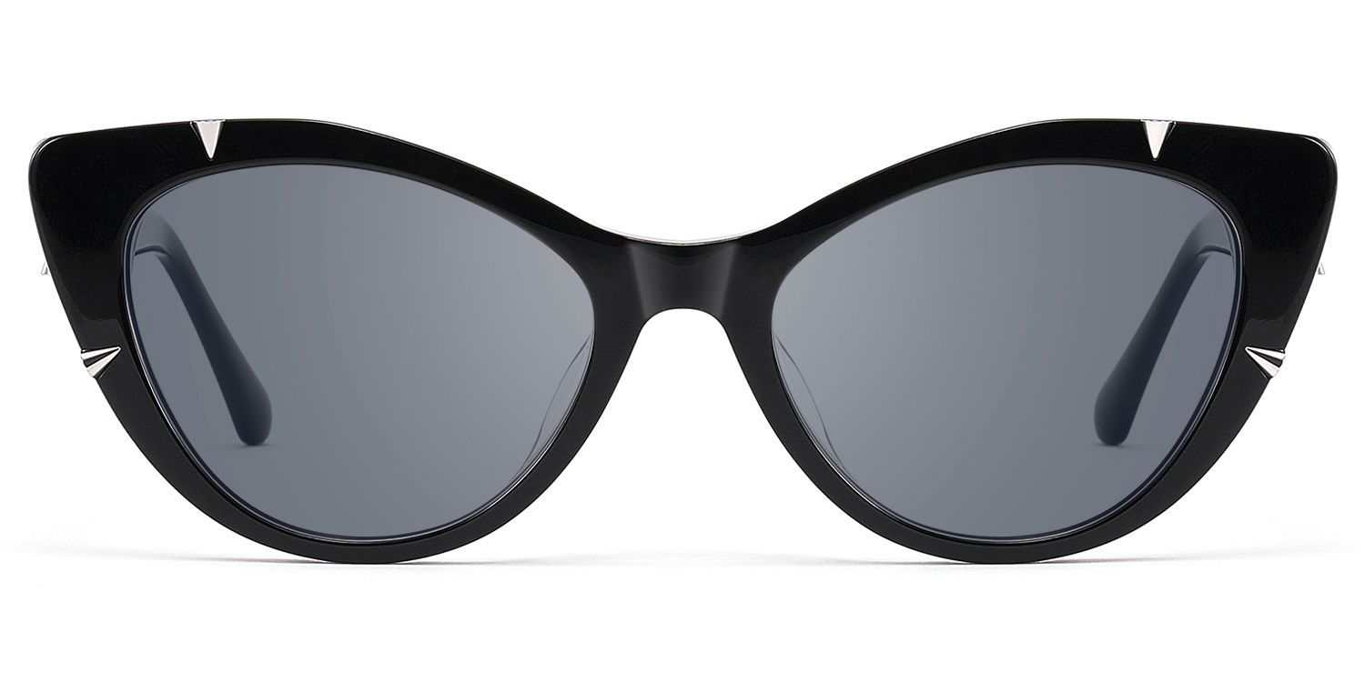 Slay - Black Spike Gothic Cat Eye Sunglasses by Vooglam Product Details 1