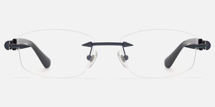 Fracture - Ultralight Frameless Black Glasses by Vooglam