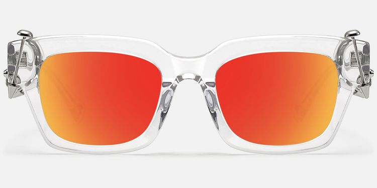 Sabrina - Gothic Clear Mirror Sunglasses by Vooglam