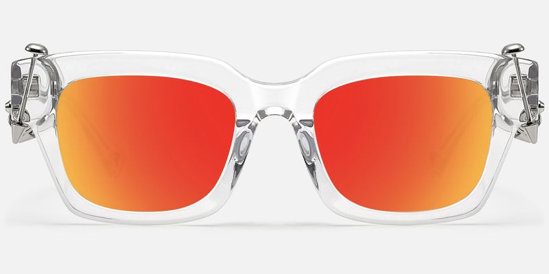 Sabrina - Gothic Clear Mirror Sunglasses by Vooglam