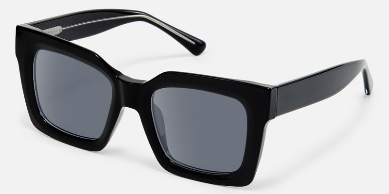 Pacheco - Oversized Black Square Sunglasses by Vooglam