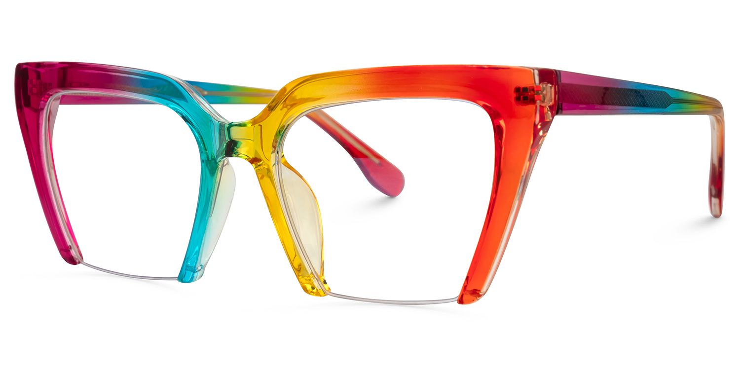 Danyale - Square Multicolor Eyeglasses from Vooglam. A fashionable frame with great quality and an affordable price.
