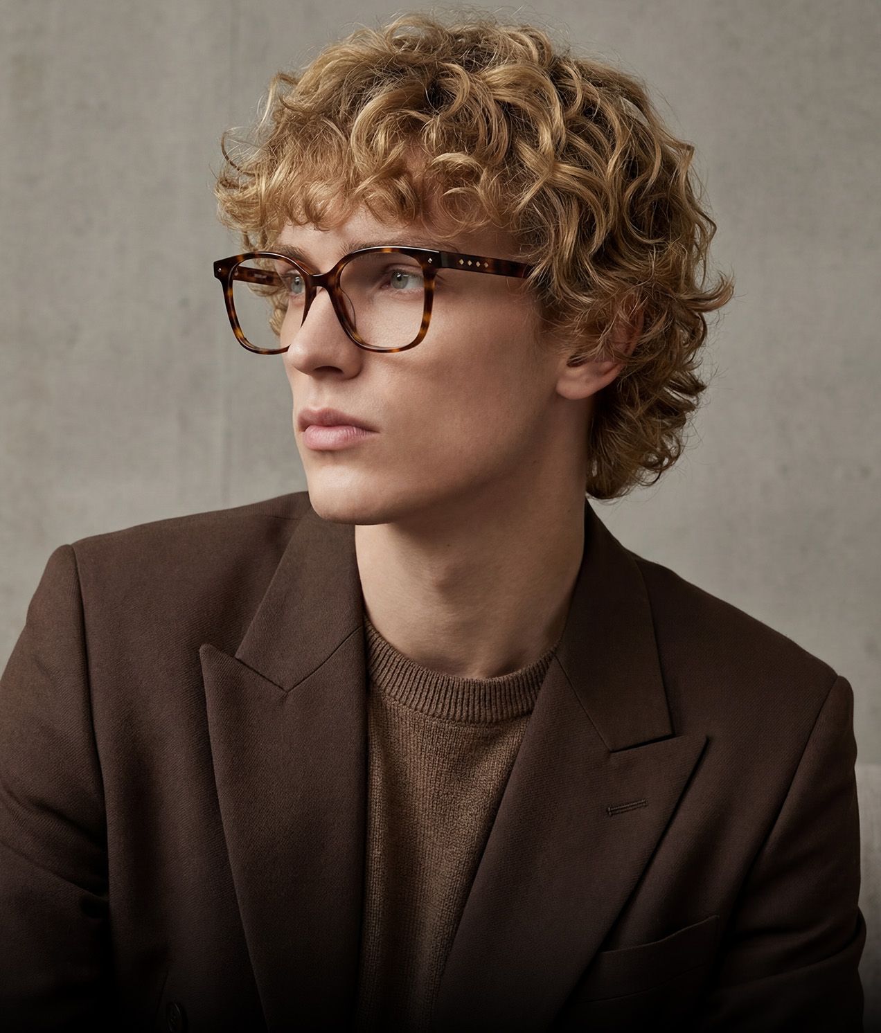 Lizzy - Geometric Gold Eyeglasses product detail 4
