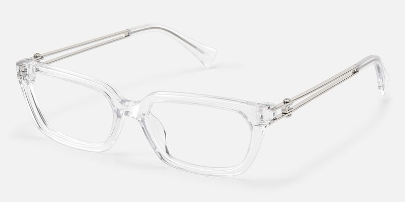 Scarpa - Light Clear Geometric Double Wire Glasses by Vooglam