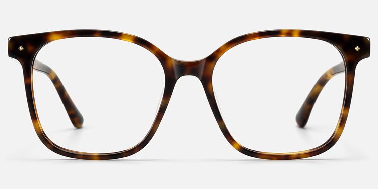 Spacek - Boho Square Tortoise Eyeglasses by Vooglam