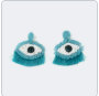 Evil Eye Pierced Earrings | Vooglam.com Front View